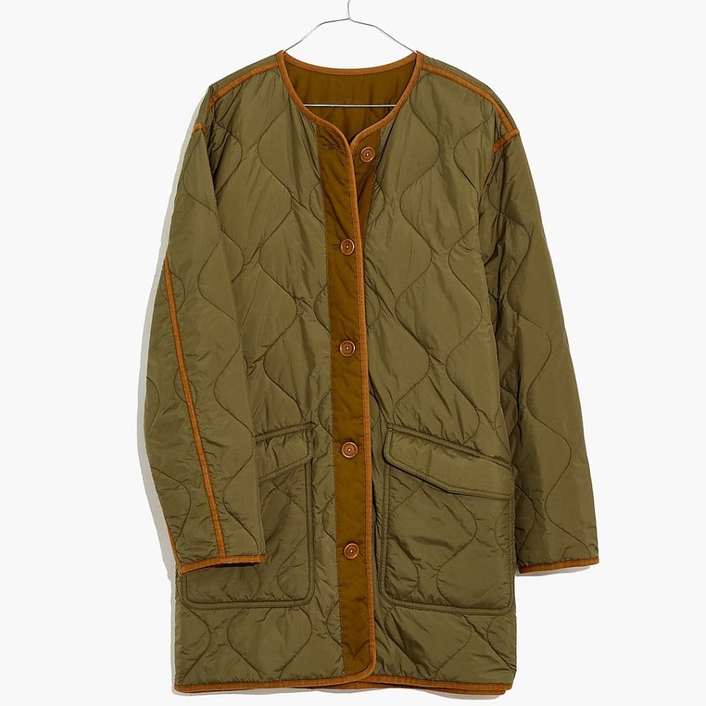 Madewell Highland Reversible Quilted Liner Jacket